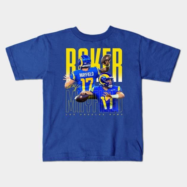 Baker Mayfield Kids T-Shirt by Juantamad